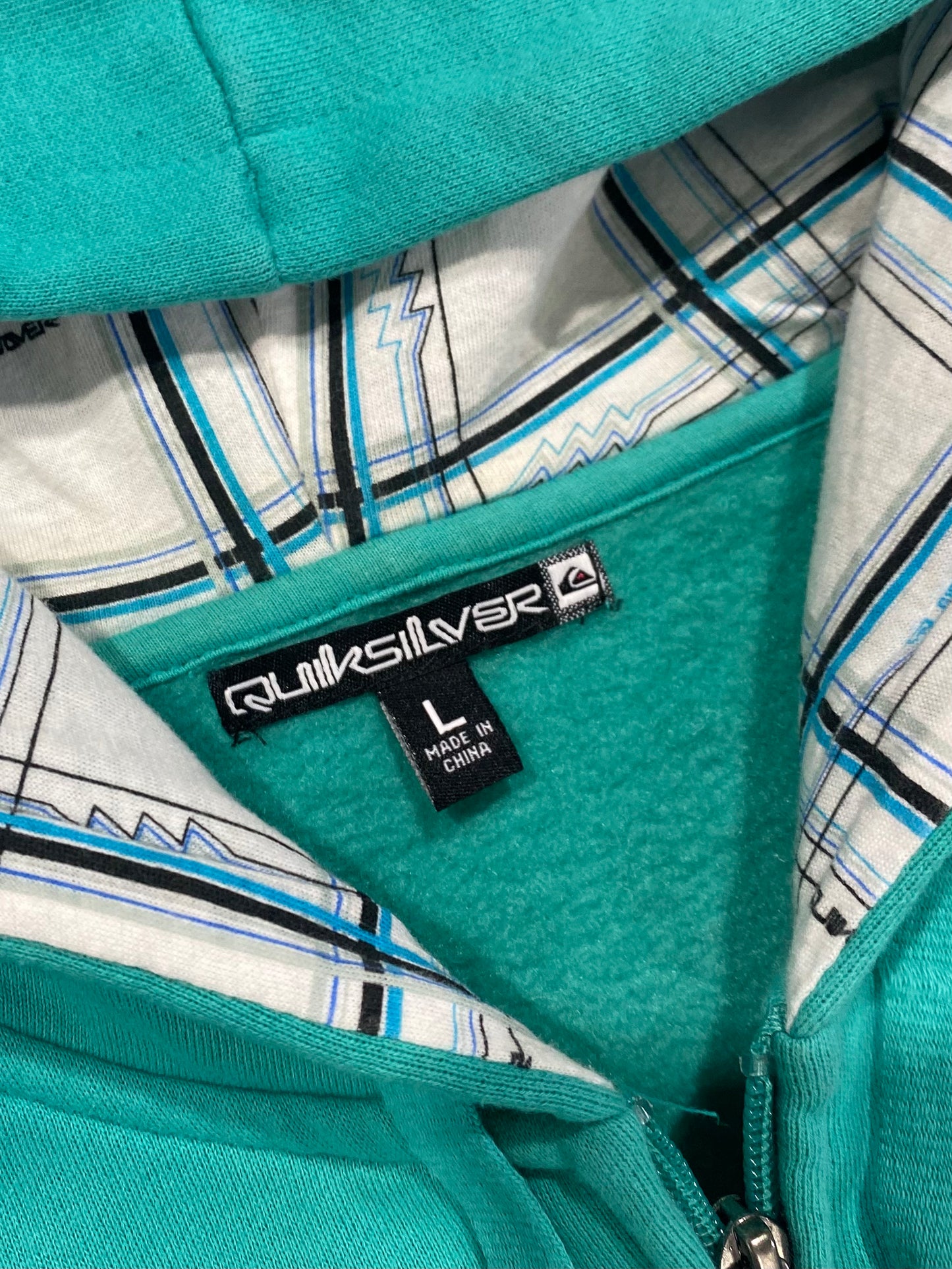 (L) 00s Quiksilver Zip Up Hoodie